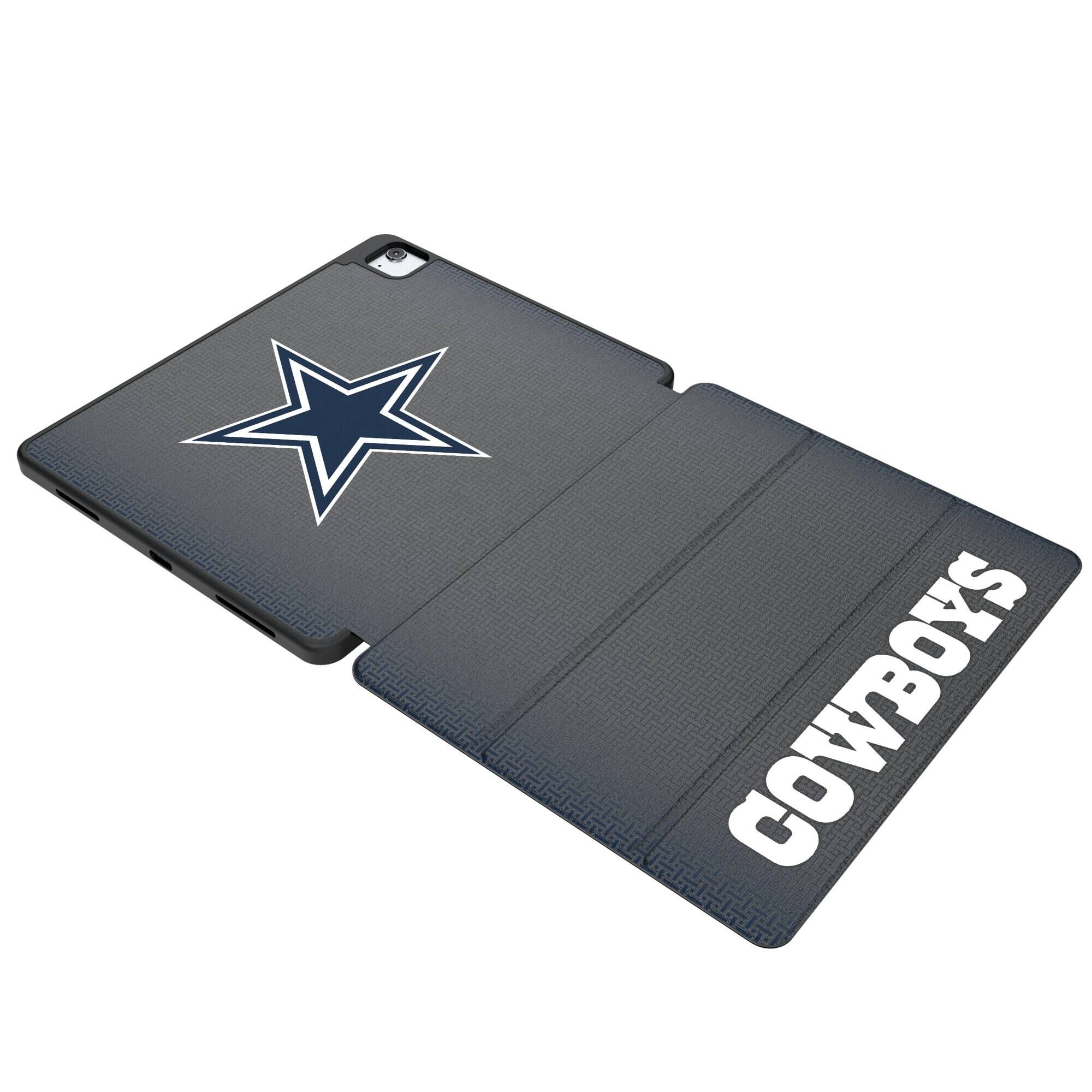 Front. Keyscaper - Dallas Cowboys iPad Case - 7/8/9 Gen / 10.5in Pro / 3rd Gen Air - Black.
