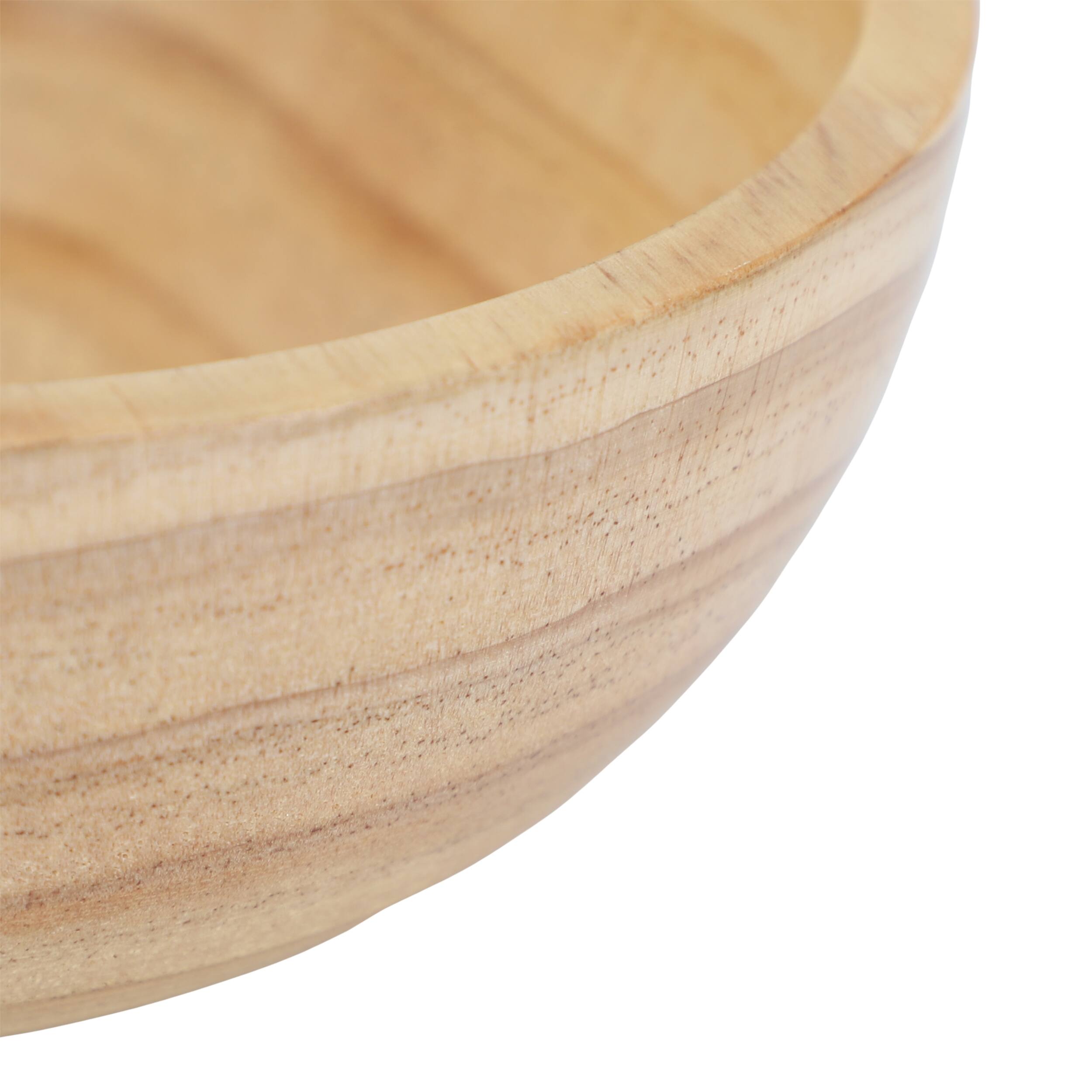 Alt View 3. MegaChef - MegaChef 6 Piece 7 Inch Pine Wood Bowl Set in Tan - Light Brown.