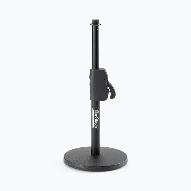 Alt View 6. On Stage Stands - On-Stage DS7200QRB Quick-Release Adjustable Desktop Microphone Stand - Black.