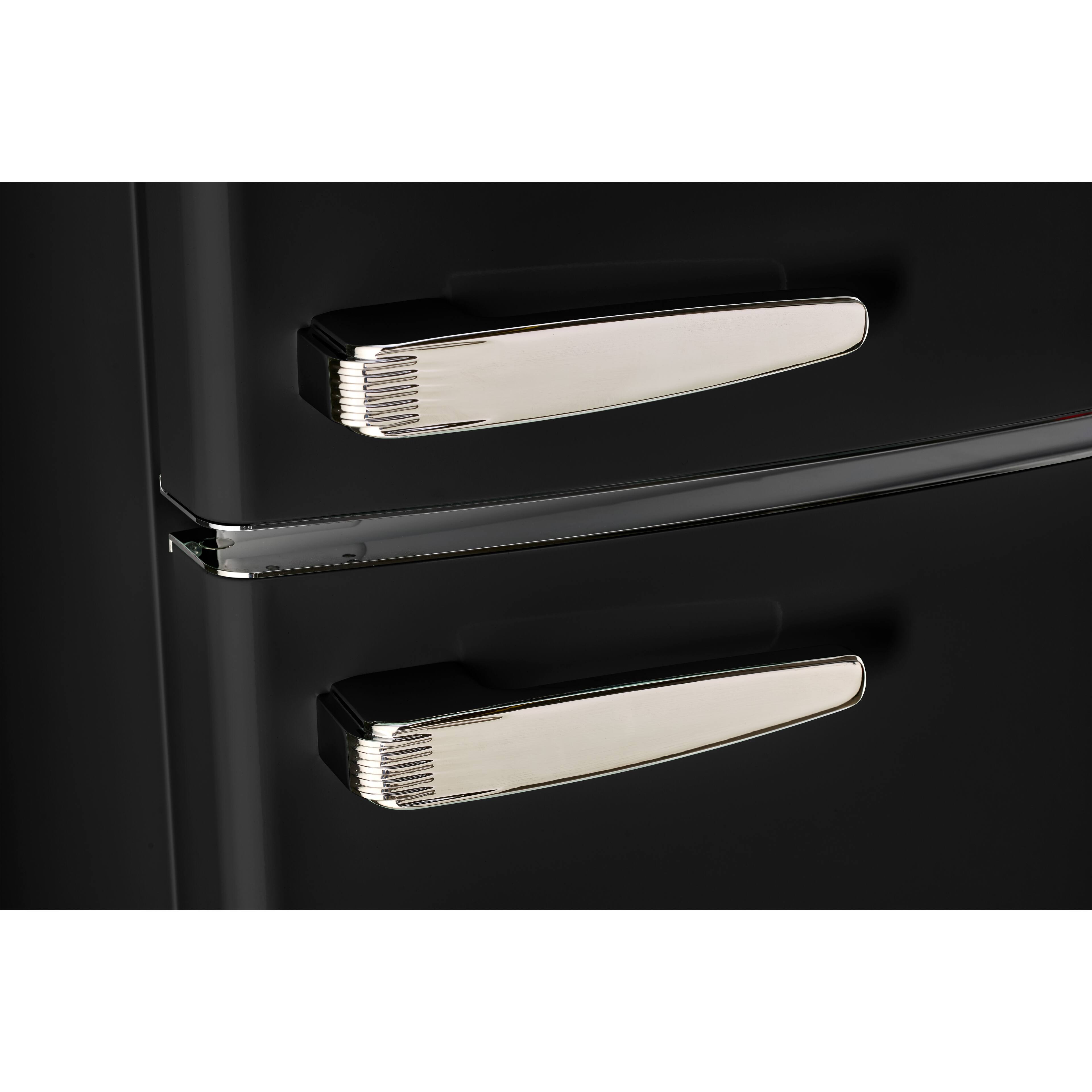 Alt View 10. Unique Appliances - 24 in. Wide Classic Retro 11 cu.ft. Top Freezer Refrigerator - Midnight Black.