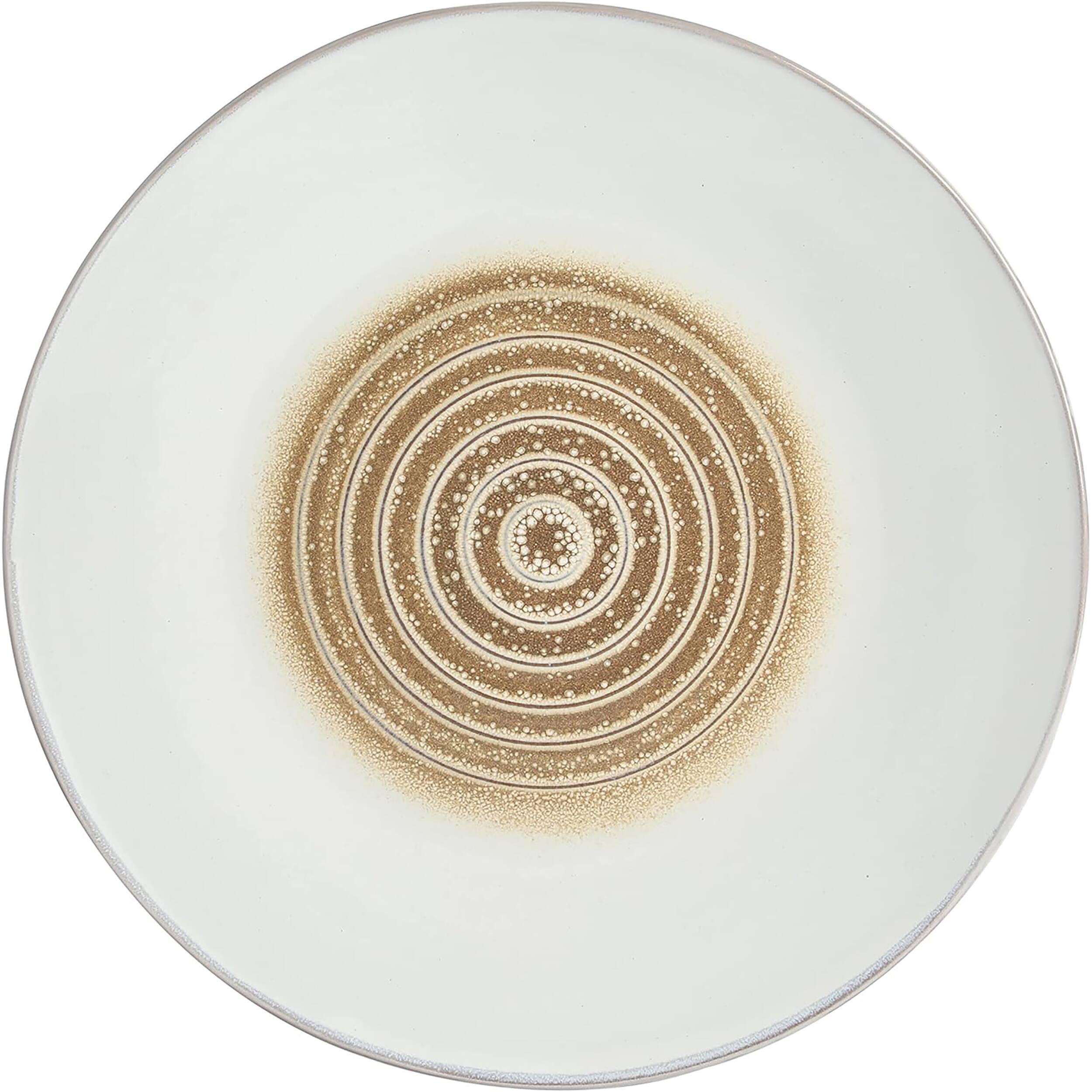 Alt View 2. Gibson - Gibson Elite Spiral Embossed 16 Piece Stoneware Dinnerware Set in Taupe - Taupe.
