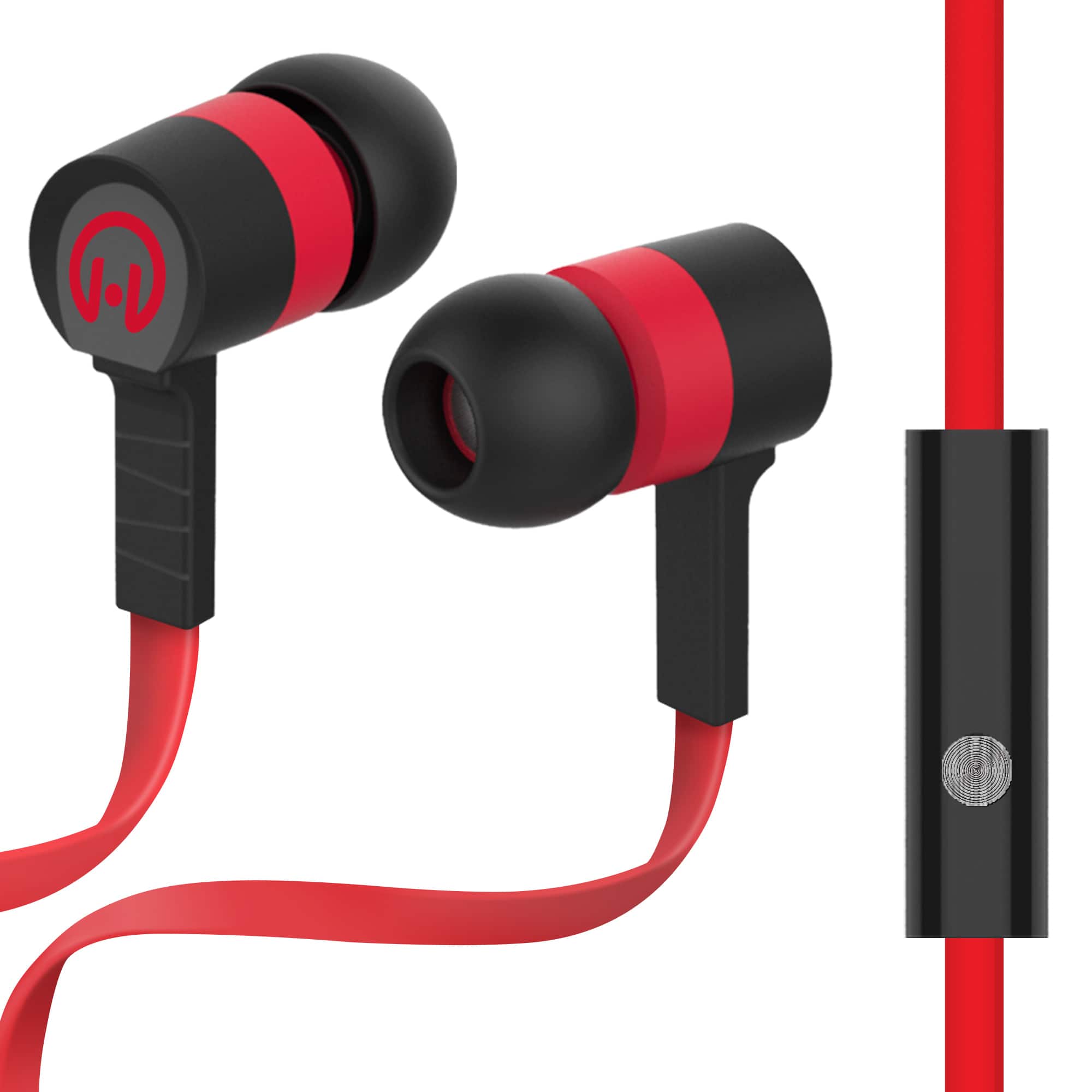 HyperGear - Low Ryder Earphones w Mic 3.5mm - Red/Black price history on PriceWatchPro