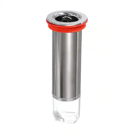 Front. Unique Bargains - 4.9" Odor Proof Floor Drain, Floor Drain Cover Shower Plug Drain Backflow Preventer for Pipes Tubes Bathroom - Red Silver/Transparent.