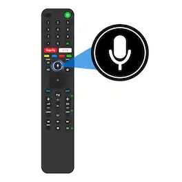 VINABTY - New RMF-TX500P Voice Replace Remote Fits for Sony TV A8H X85G X95G X8000 X8500 X9000 X9500 Series KD-43X8000H - Black