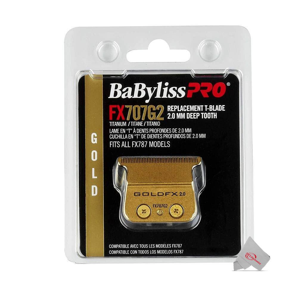 Angle. Babyliss - Babyliss Pro Gold FX707G2 Replacement Deep Tooth T-Blade 2.0MM - Gold.