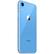 Left. Apple - iPhone XR A1984 (Fully Unlocked) 64GB Bundle with Pre-Installed Tempered Glass and Bluetooth Earbuds - Blue.