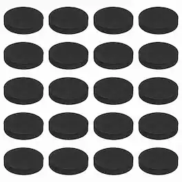 Unique Bargains - 32pcs Single Sided Speaker Isolation Feet Pads, 50x10mm Non Slip Foam Shock Absorption Pad for Amplifier - Black