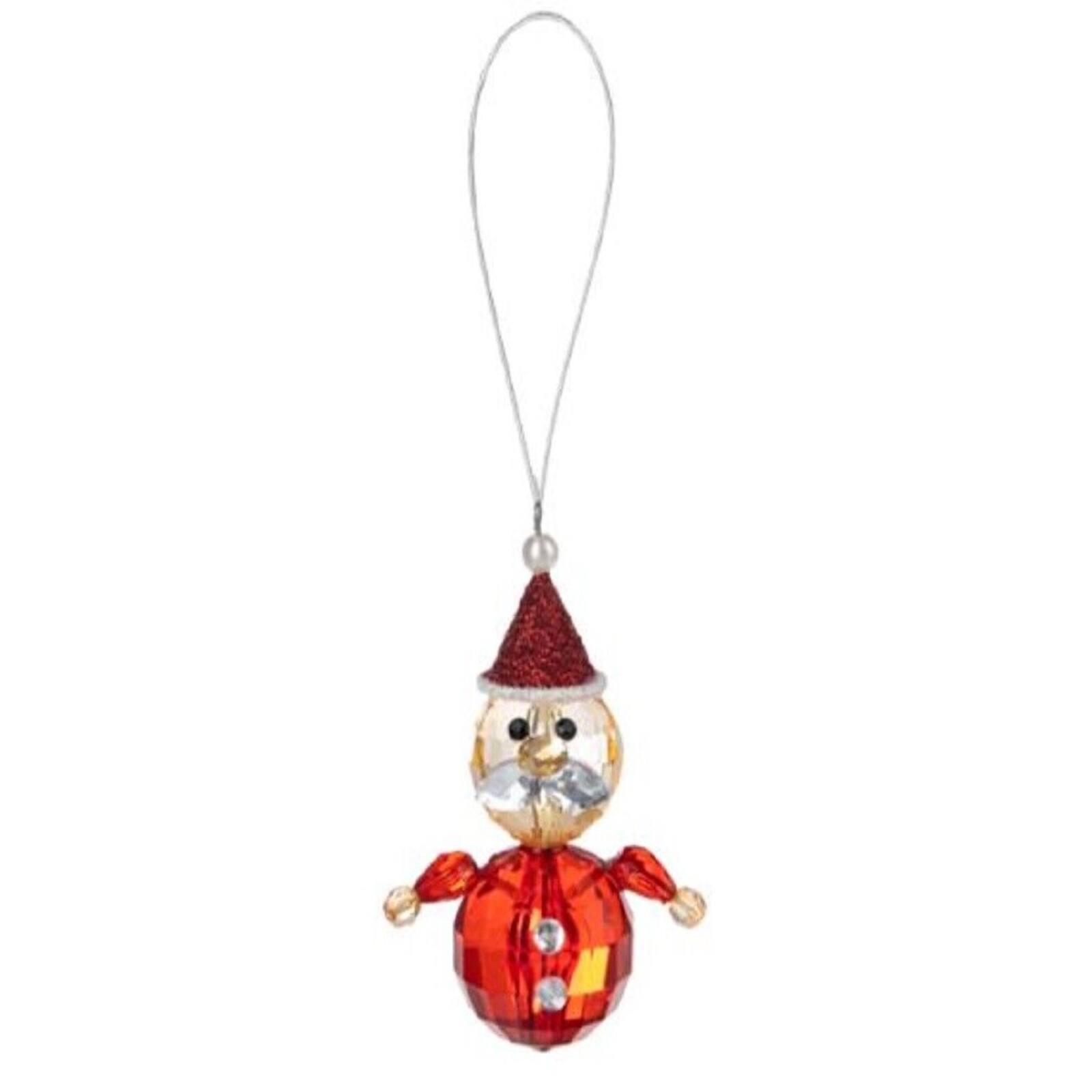 Left. Ganz - Ganz Santa Claus Acrylic Christmas Tree Ornament 3 Inch Multicolor - Red.
