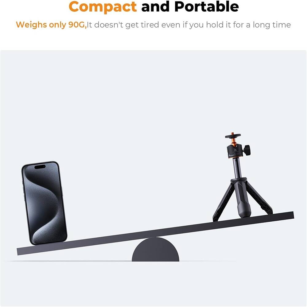 Compact and Portable  
Weighs only 90G, It doesn't get tired even if you hold it for a long time