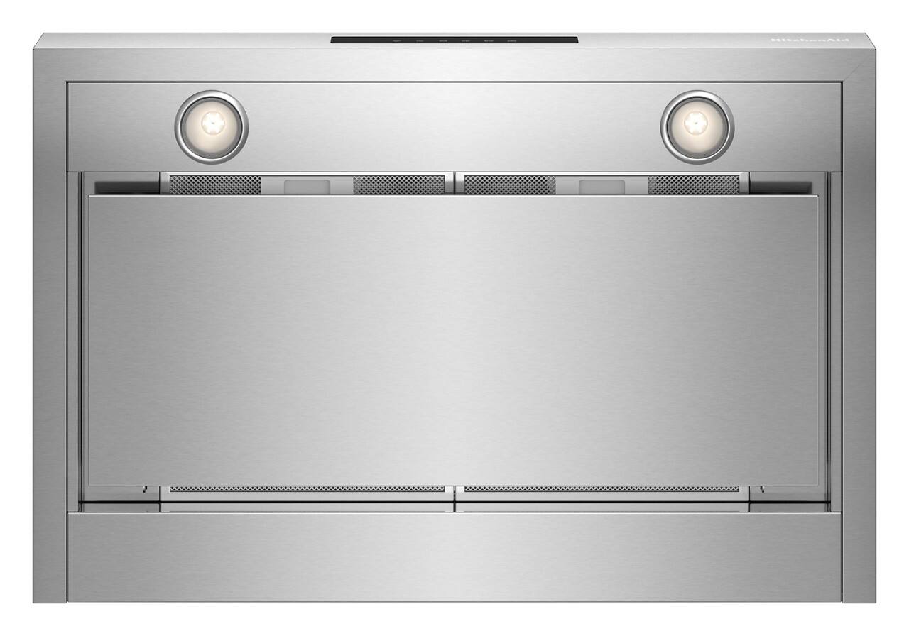 Alt View 1. KitchenAid - 30" Vented or Convertible to Recirculating Wall- Mount Hood - Stainless Steel.