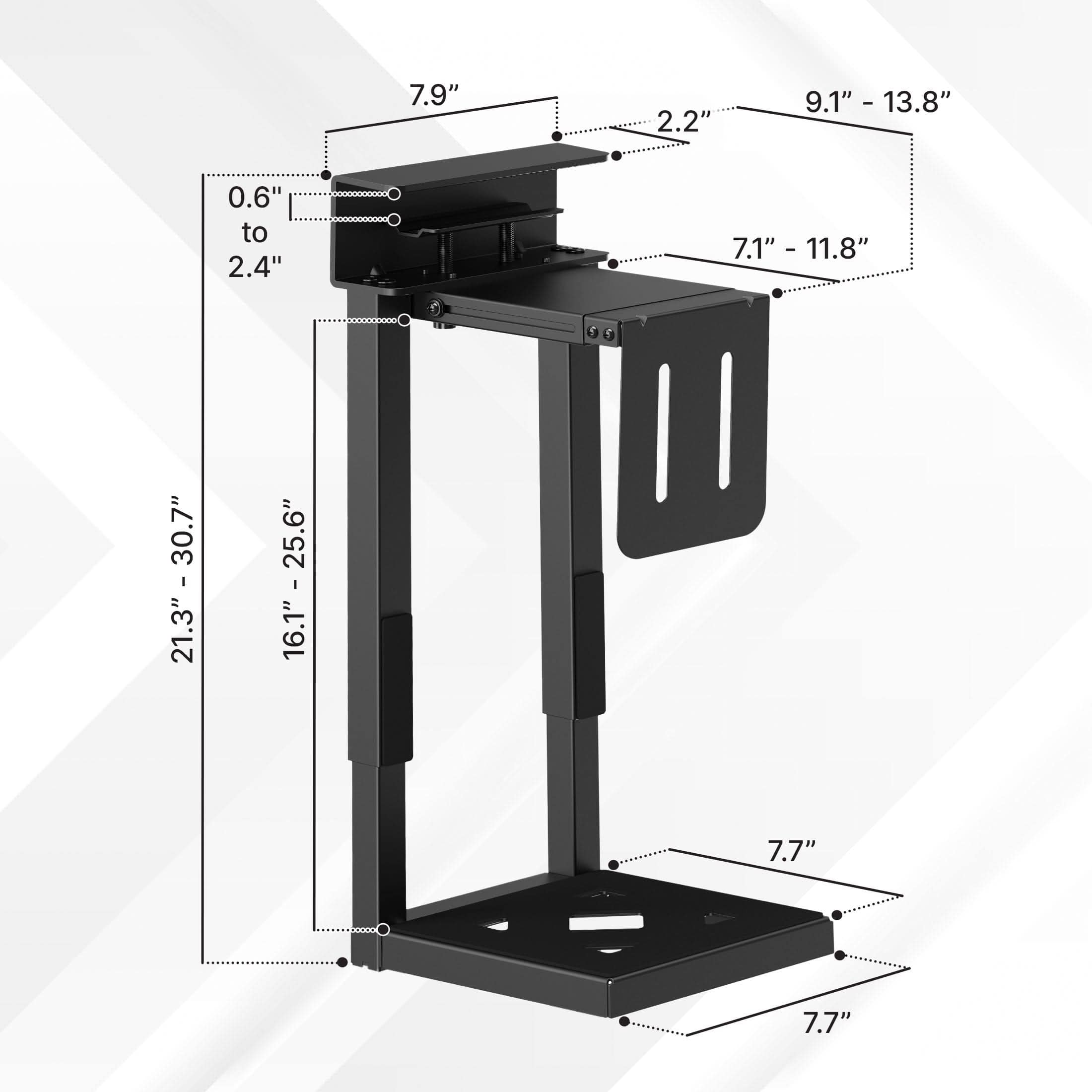 Mount It! Heavy‑Duty Clamp‑On CPU Mount for Mid & Full Tower PCs