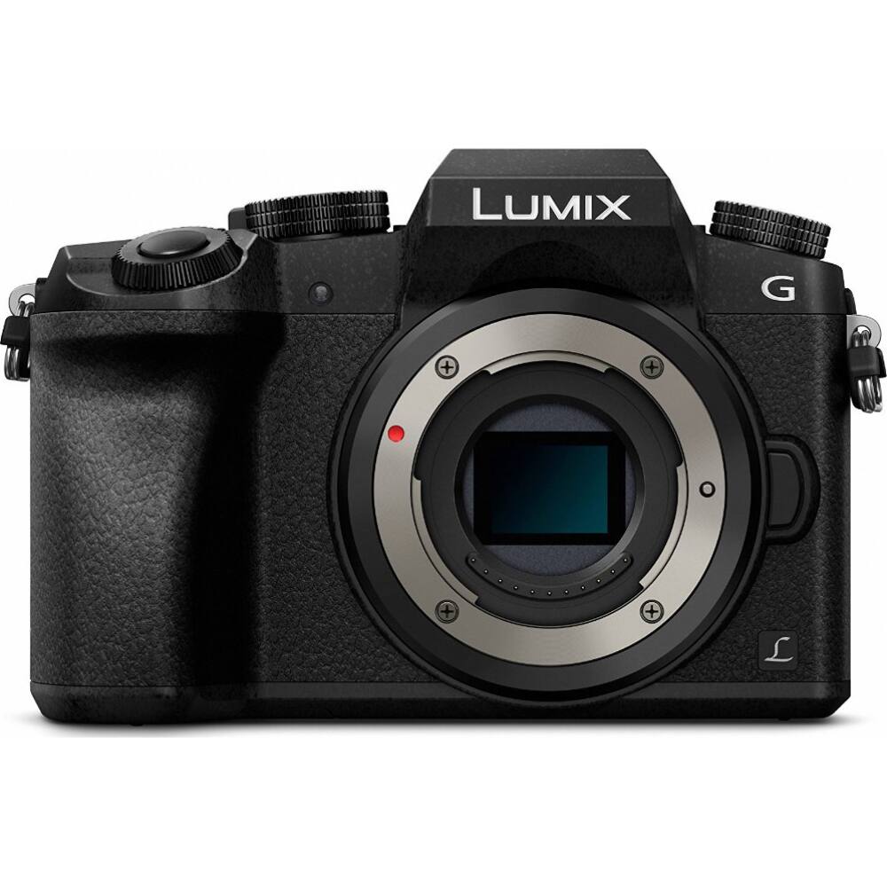 Alt View 4. Panasonic - LUMIX G7 Mirrorless Digital Camera (Black) w/ 14-42mm Lens + 64GB Microphone Kit.