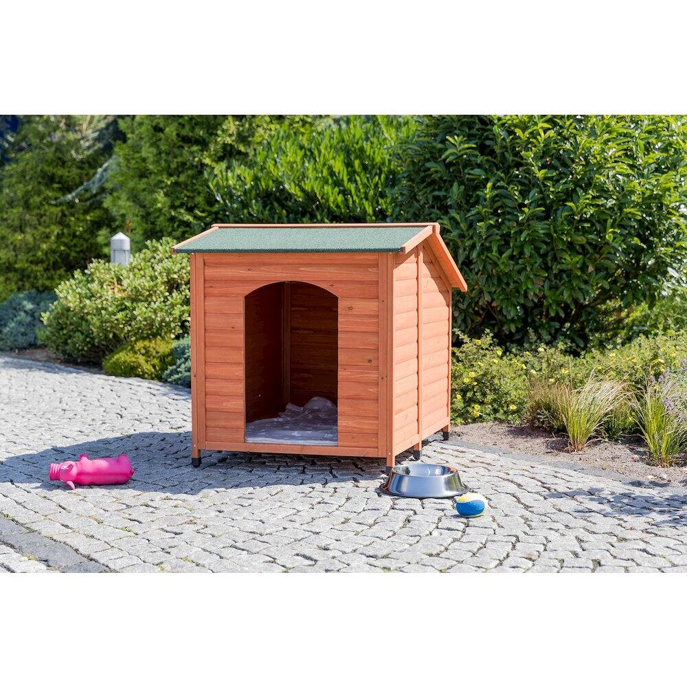 Angle. TRIXIE - Natura Classic Dog House, XXL, Brown - Brown.