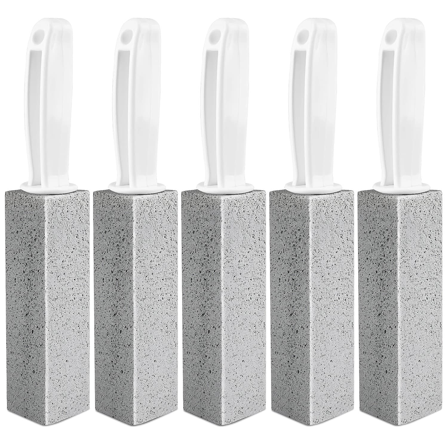 Giantpower - Toilet Pumice Stone With Handle, 5 Pack Pumice Stone Toilet Bowl Cleaner, for Cleaning Toilets, Bathtubs, Grills, Sinks