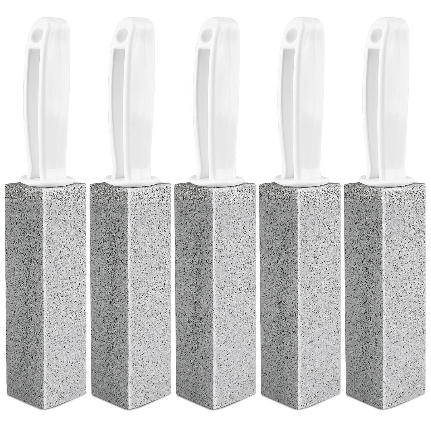 Front. Giantpower - Toilet Pumice Stone With Handle, 5 Pack Pumice Stone Toilet Bowl Cleaner, for Cleaning Toilets, Bathtubs, Grills, Sinks.