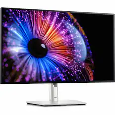 Front. Dell - UltraSharp 27" IPS LED 120Hz Monitor (USB, HDMI) - Black, Silver, Dual Color.
