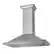 Left. ZLINE - ZLINE 36 in. Designer Series Convertible Vent Wall Mount Range Hood - Satin Stainless.