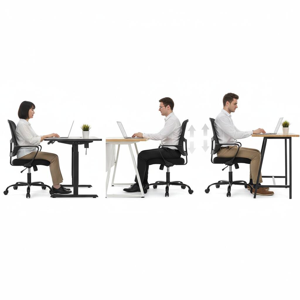 Alt View 5. AOITUN - Comfort Office Chair for Daily Work, Ergonomic Adjustable Seat for Home Office, Dorm or Gaming, Supports 500 lb - Black.