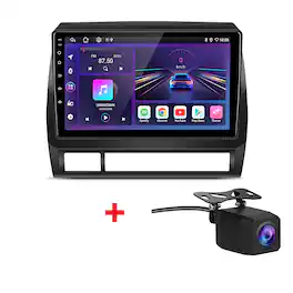 Junsun - Backup Camera 9"8Core carplay Android15 6+128GB For Toyota Tacoma 2005-2015 Car Stereo Radio GPS Navi WIFI RDS BT FM SWC - Black