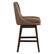 Left. OSP Home Furnishings - Allingham 26" Swivel Stool - Molasses / Dk Walnut.
