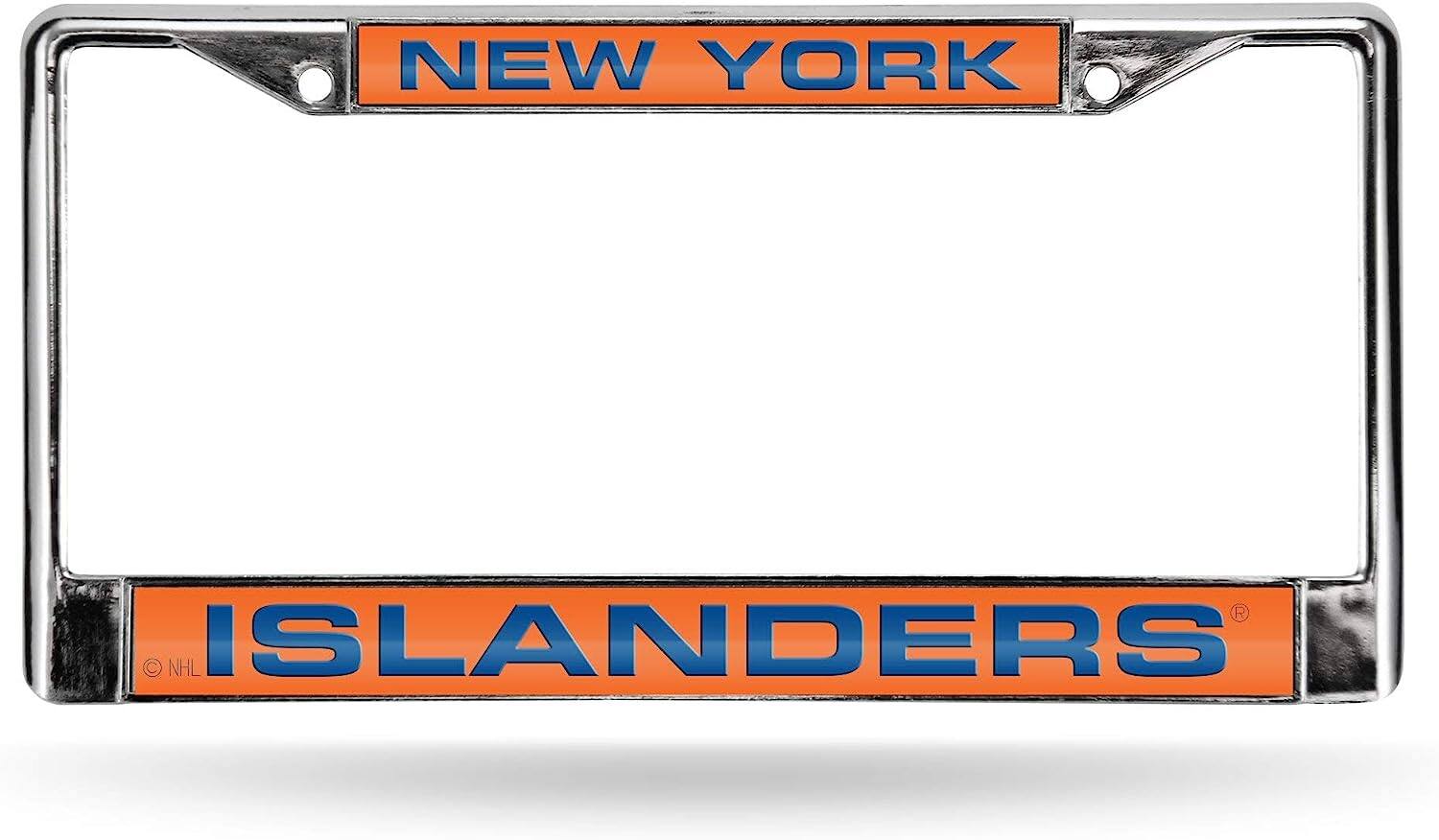 New York NY Islanders Chrome Metal License Plate Frame Holder