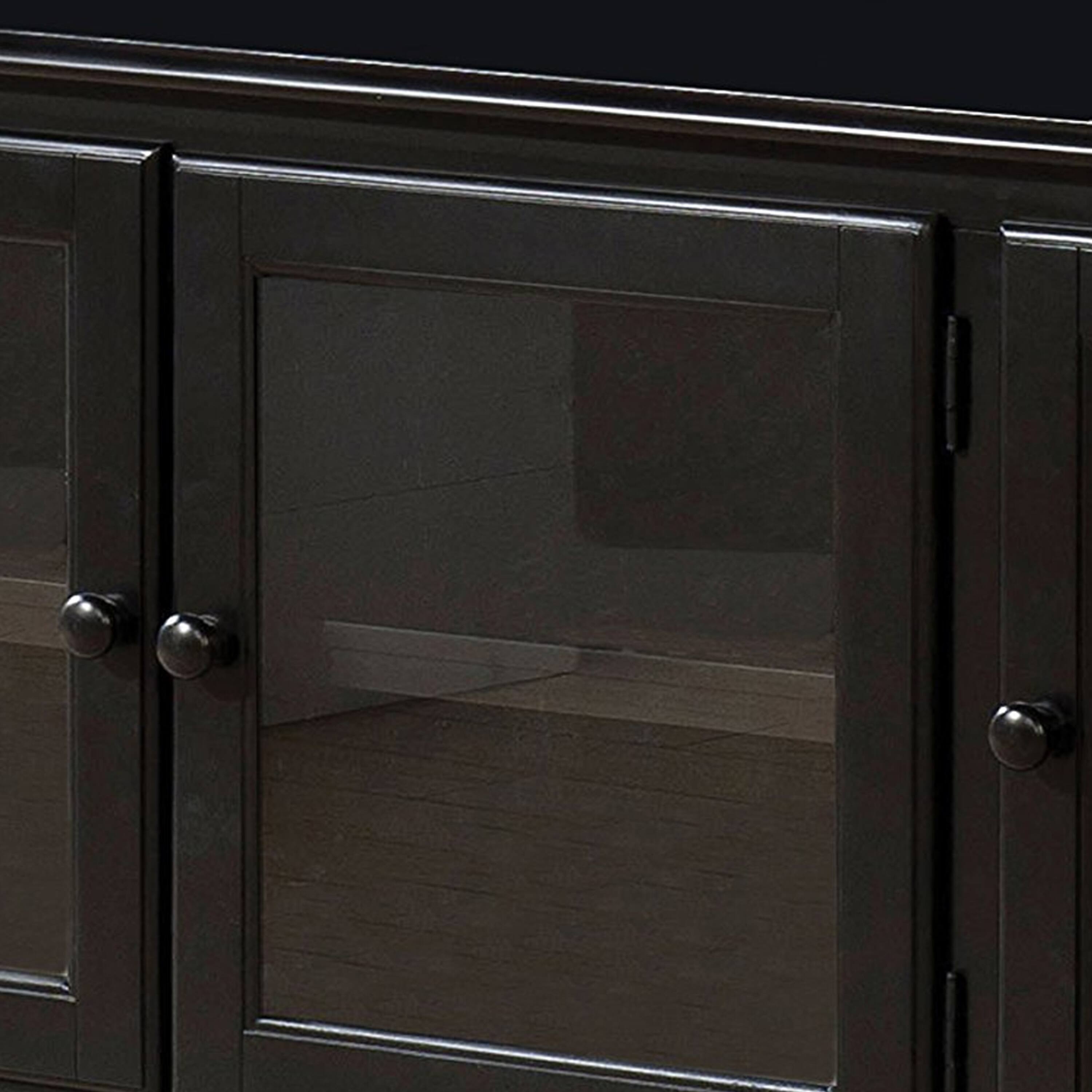 Alt View 2. Manhattan Lane - Smart Looking TV Stand, Black - Black.