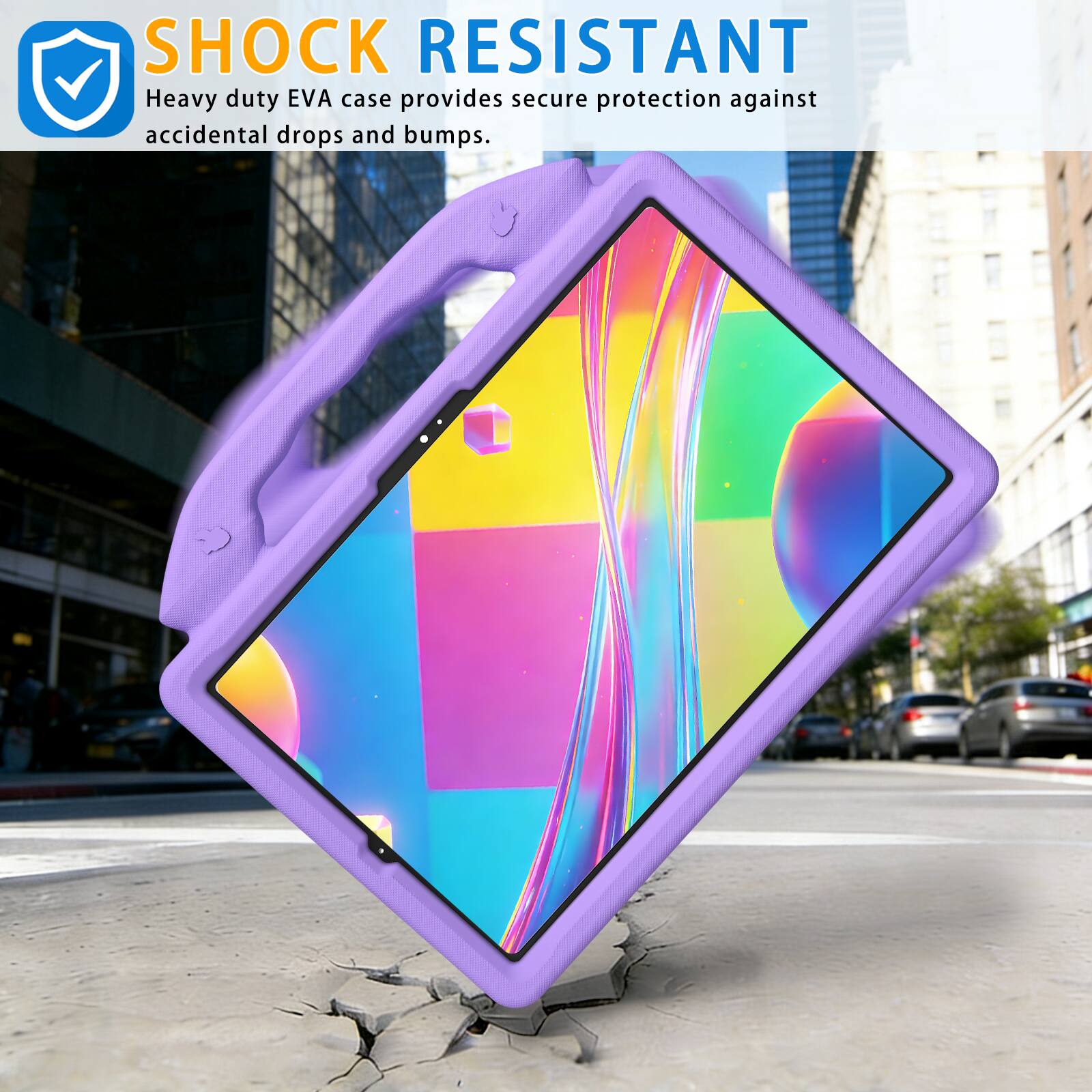 SHOCK RESISTANT  
Heavy duty EVA case provides secure protection against accidental drops and bumps.