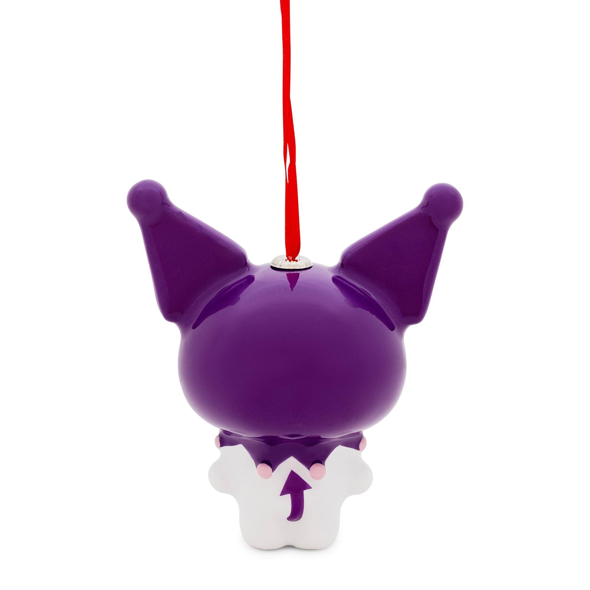 Alt View 10. Surreal Entertainment - Sanrio Kuromi 4-Inch Shatterproof Decoupage Ornament - Purple.