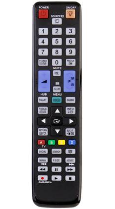 VINABTY - New AA59-00431A Replaced Remote Fits for Samsung TV UE46D6530WK UE55D6530WK UE32D6505 UE32D6510 UE55D6750WK - Black