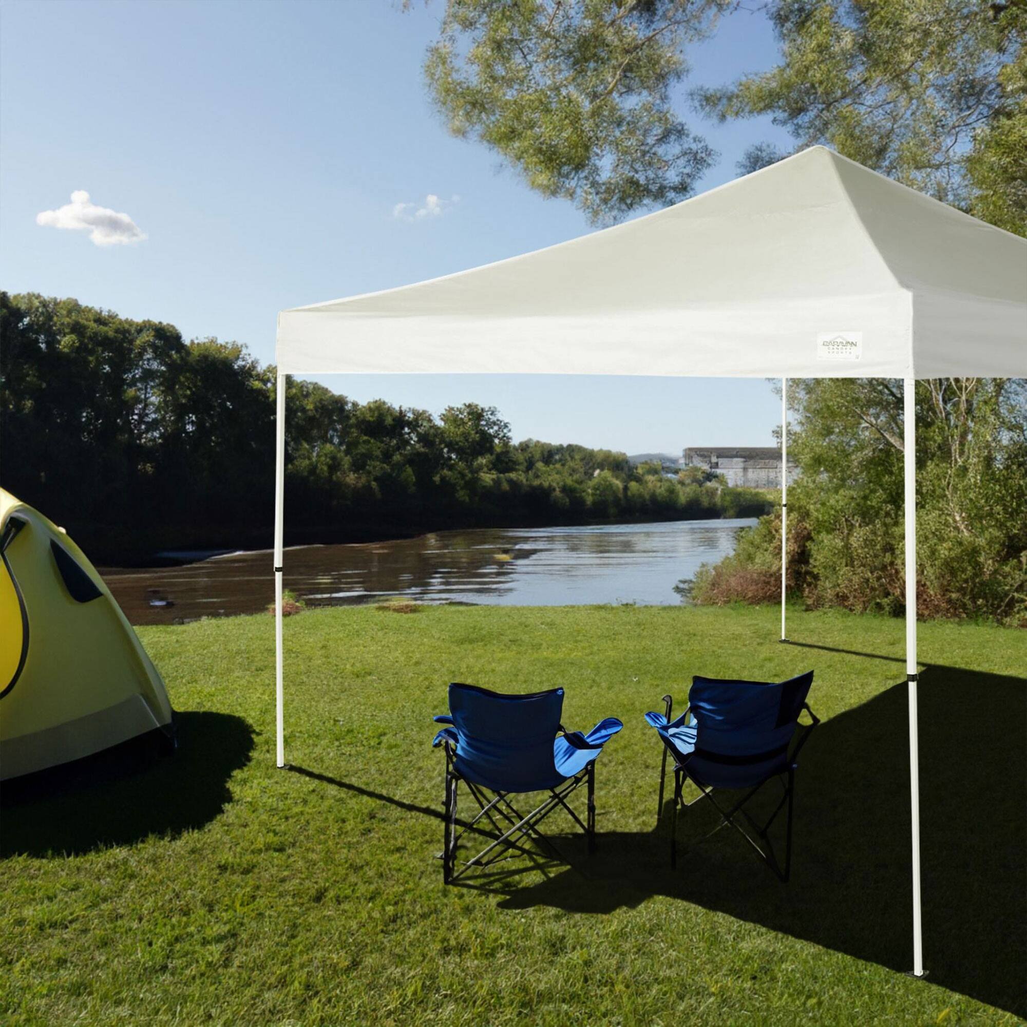 Alt View 2. Caravan Canopy - Caravan Canopy CVAN21208100010 M Series Pro 2 12 x 12 Foot Straight Leg  Canopy - White.