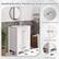 Aesthetically Pleasing And Functional
- Durable Soft-close Hinges
- Silver Metal Handles
- Stable Table Leg