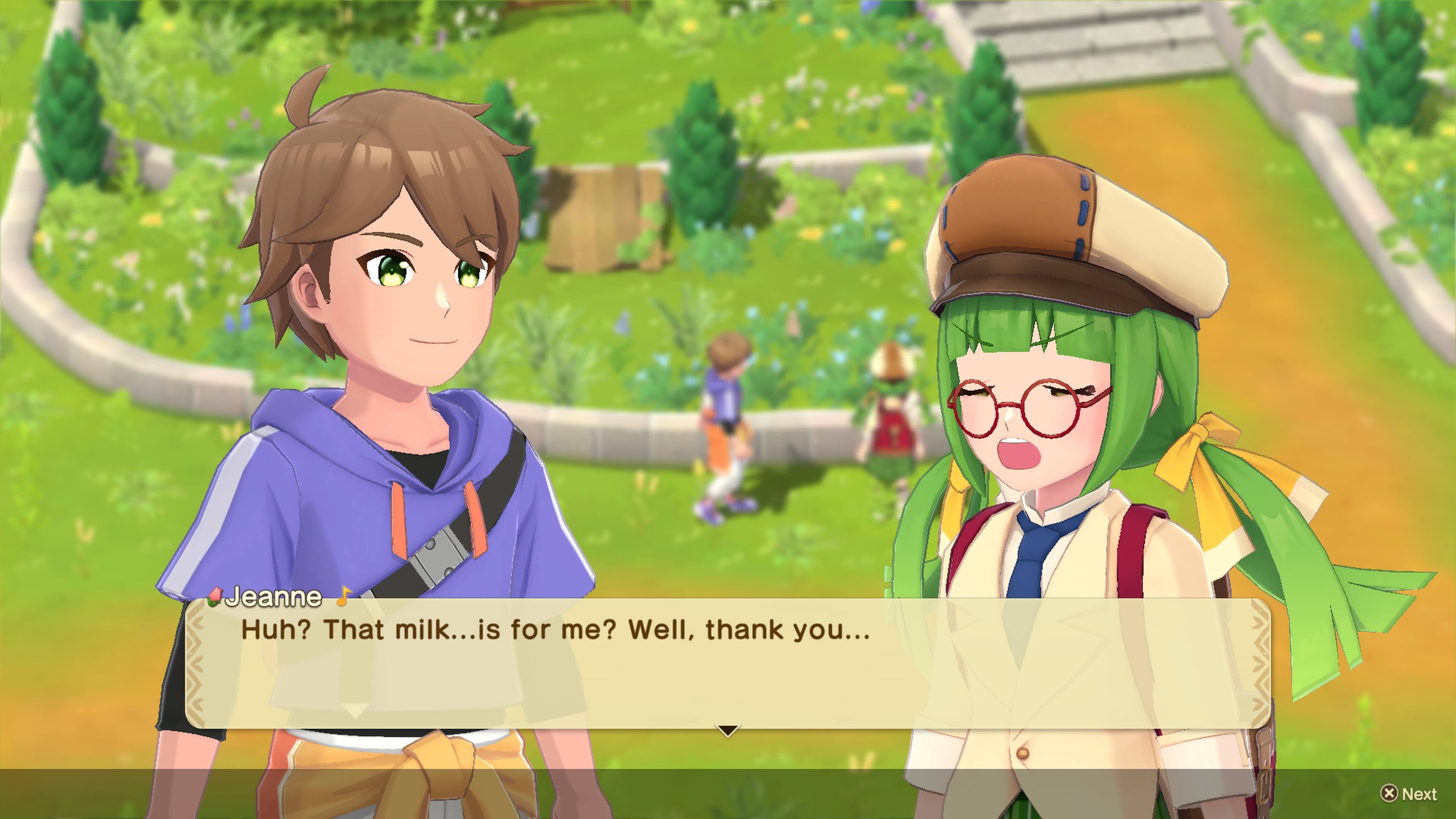 Jeanne  
Huh? That milk...is for me? Well, thank you...