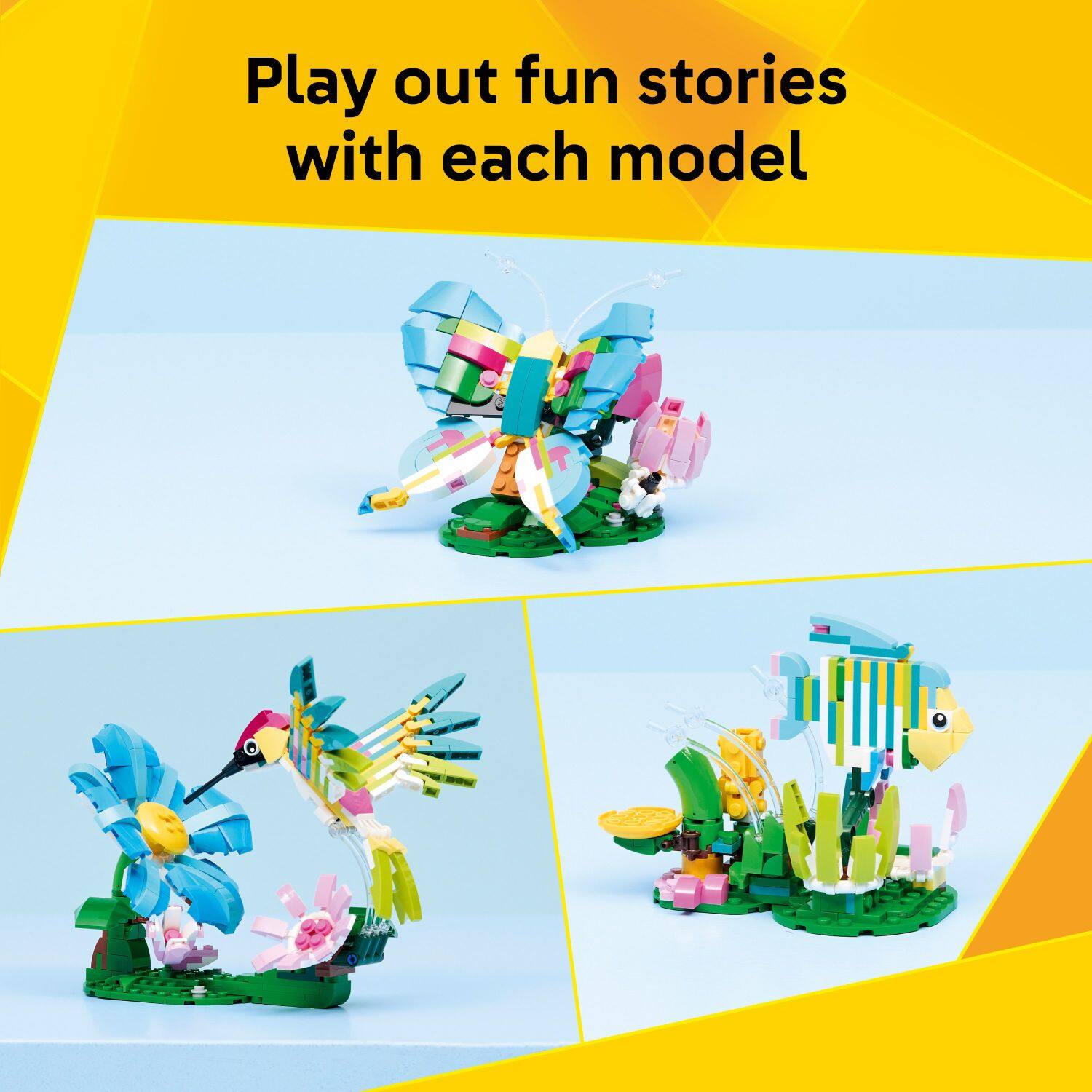Play out fun stories with each model