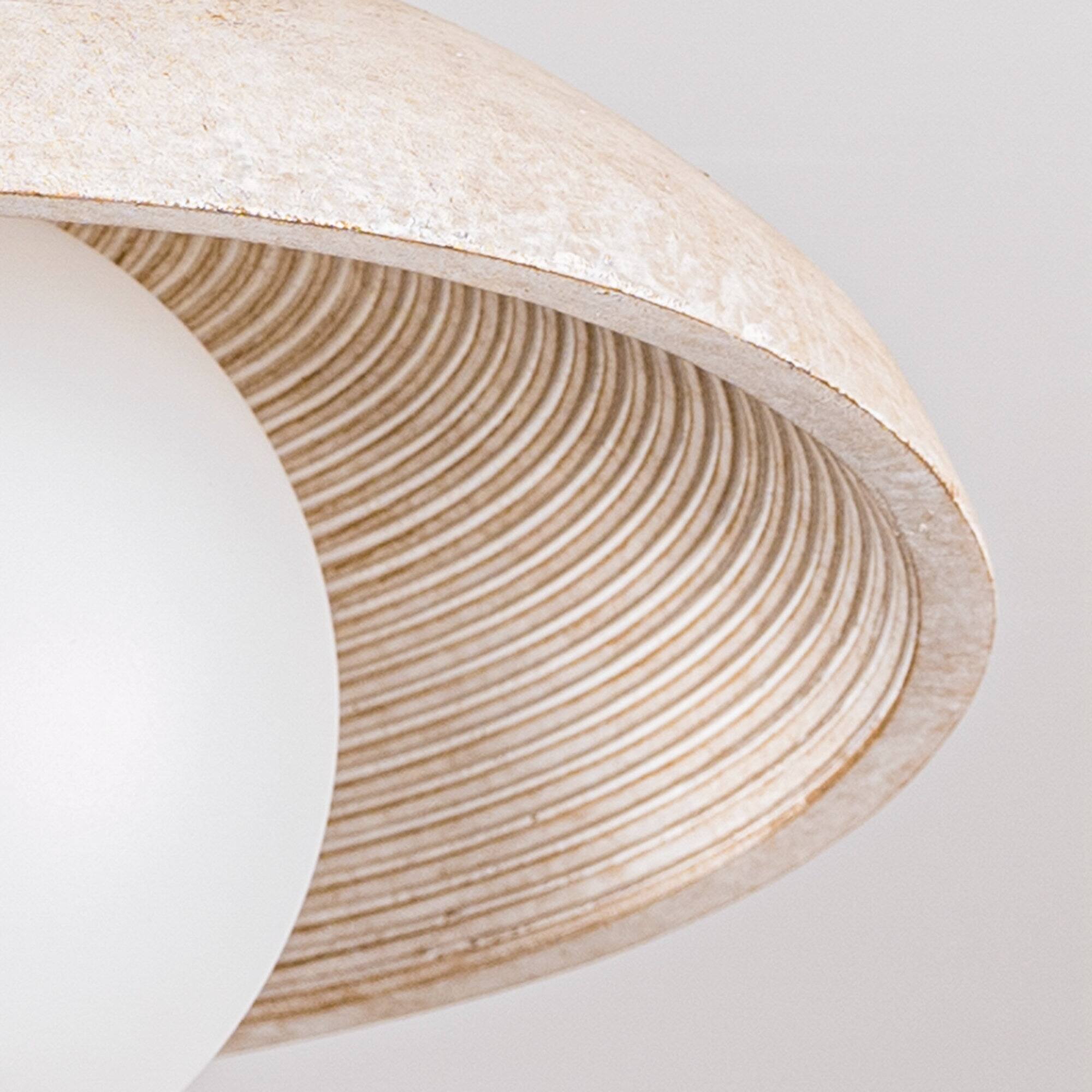 Alt View 6. Parrot Uncle - 10.6 in. 1-Light Antique White Bowl Semi-Flush Mount Ceiling Light - Antique White.