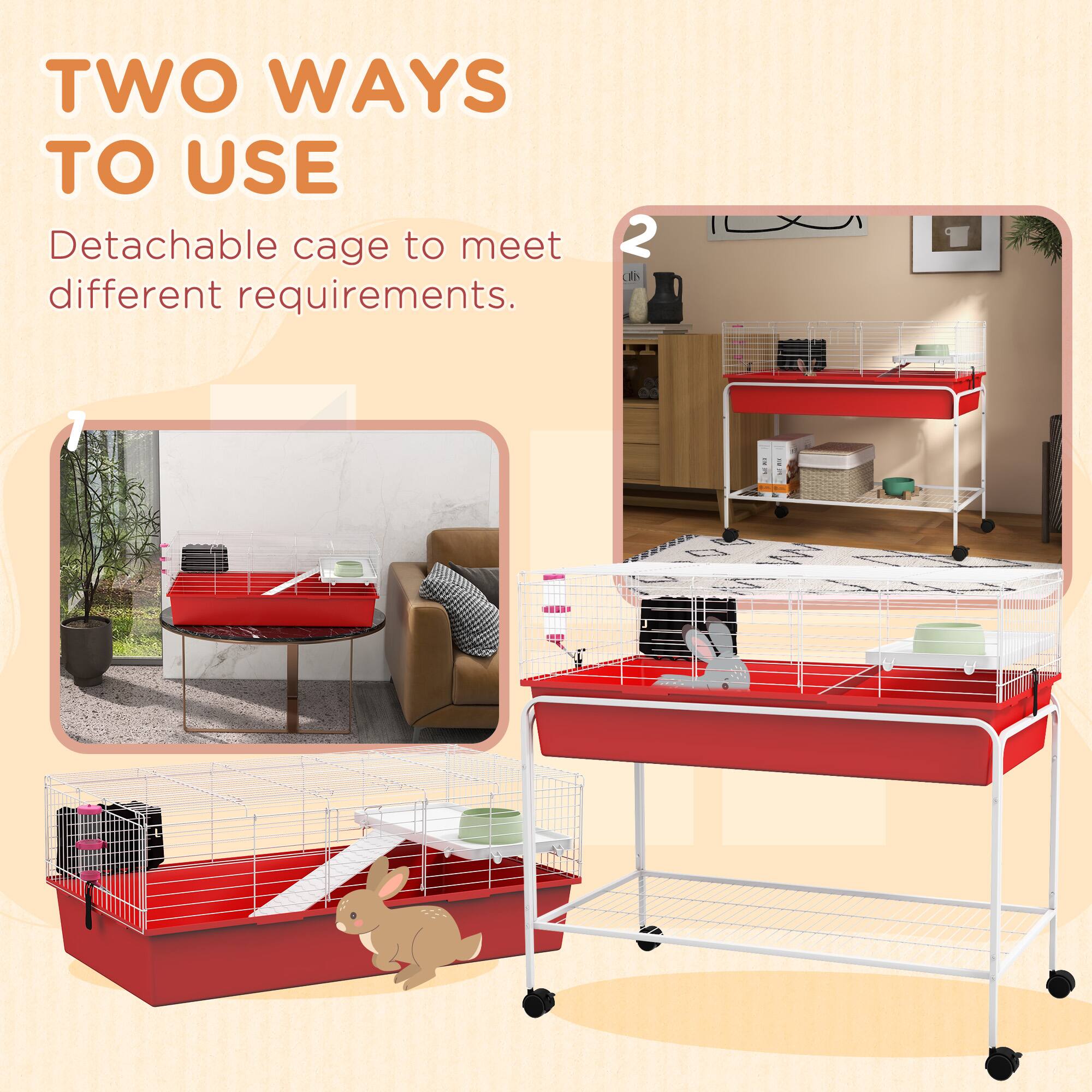 TWO WAYS TO USE

Detachable cage to meet different requirements.

1

2