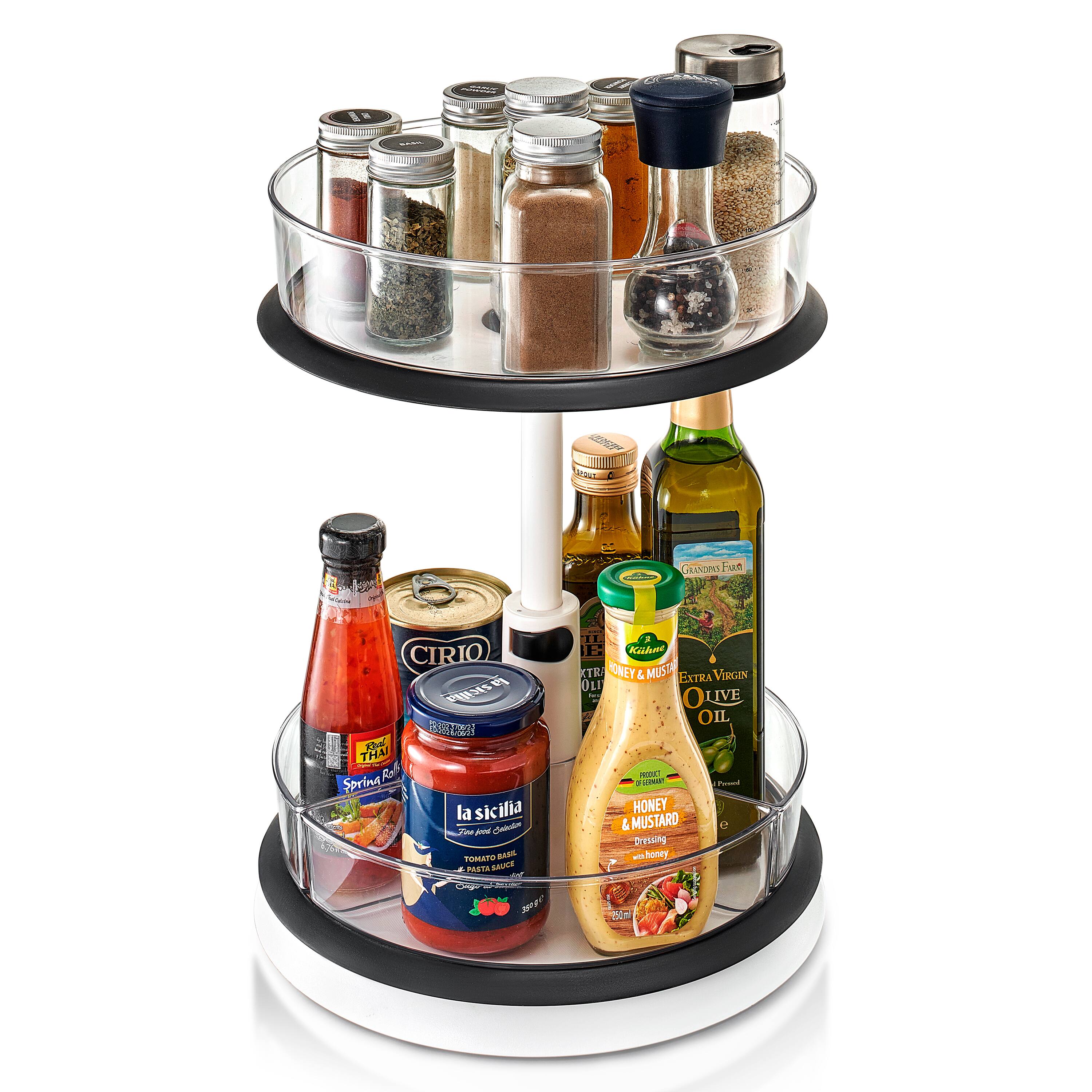 Sure, here is the corrected and grouped text from the image:

**Top Shelf:**
- Various spices and herbs in jars

**Middle Shelf:**
- CIRIO
- la sicilia
  - Tomato Sauce
  - 350g
- Honey & Mustard Dressing
  - with Honey
  - 500ml
- Extra Virgin Olive Oil
  - 1L

**Bottom Shelf:**
- Spring Roll
  - Red Thai
- CIRIO
  - Tomato Sauce
  - 350g
- Honey & Mustard Dressing
  - with Honey
  - 500ml
- Extra Virgin Olive Oil
  - 1L