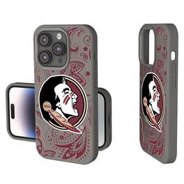 Keyscaper - NCAA - Florida State Seminoles Paisley iPhone Soft Touch Case - 15 - Gray