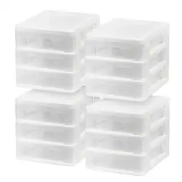 IRIS USA - Plastic Clearview Desktop organize with Drawers