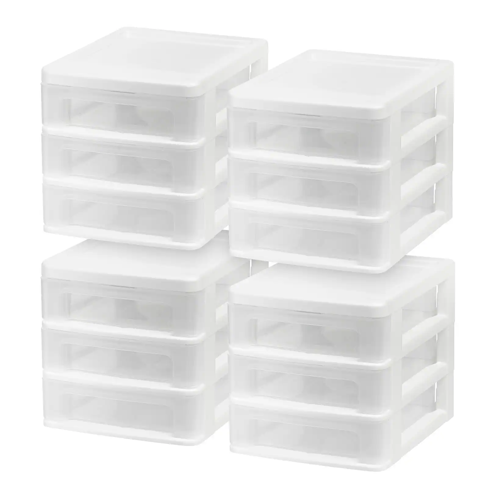 Front. IRIS USA - IRIS USA Plastic Clearview Desktop organize with Drawers.