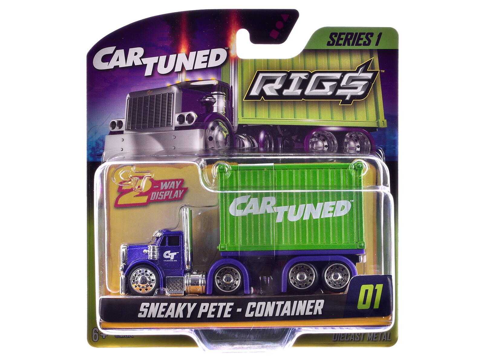 SERIES 1  
CAR TUNED  
RIGS  
WAY DISPLAY  
CAR TUNED  
SNEAKY PETE - CONTAINER 01  
SNEAKY PETE  
ACZAS  
DIECAST METAL