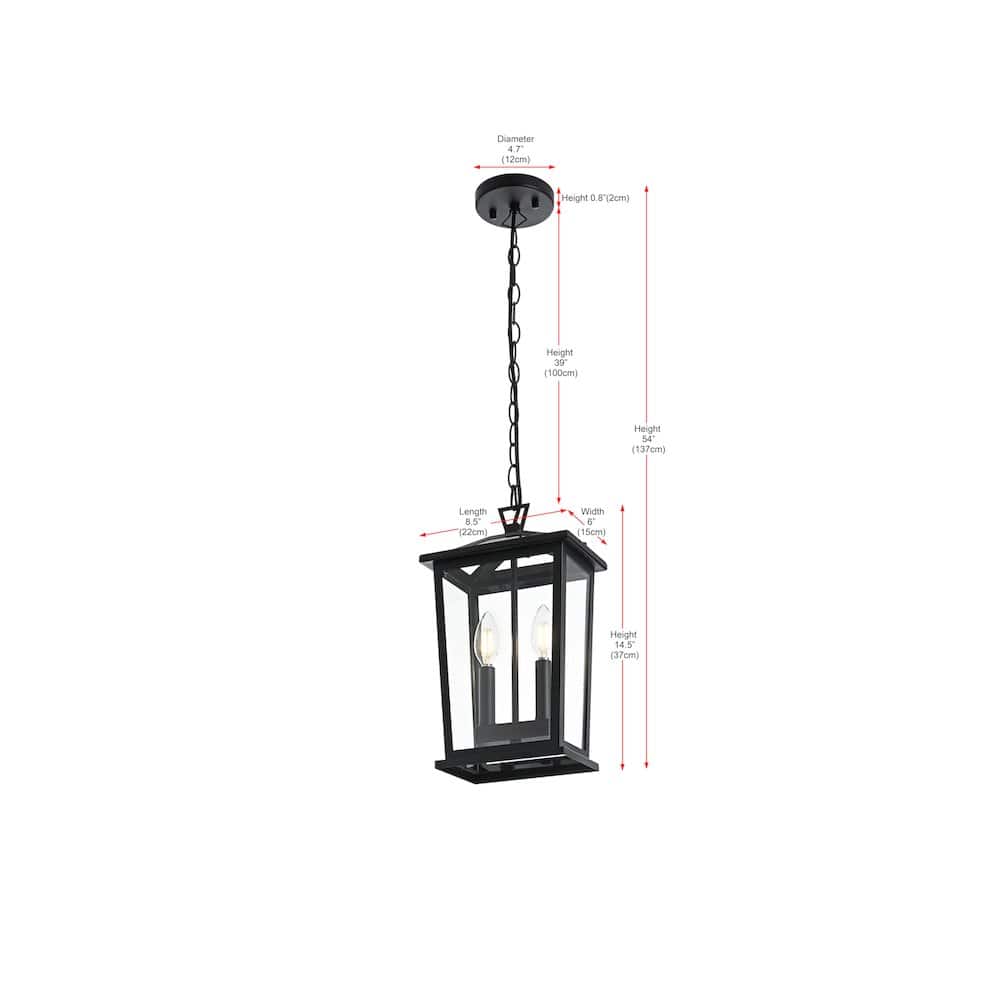 Elegant Lighting - Berks 7 inch Outdoor Pendant - Black price history on PriceWatchPro