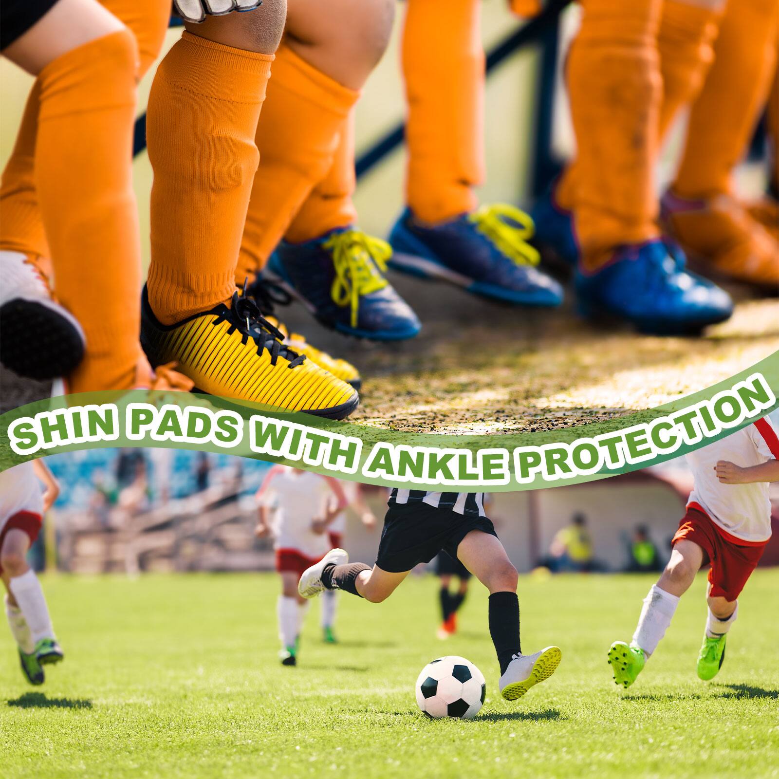 SHIN PADS WITH ANKLE PROTECTION