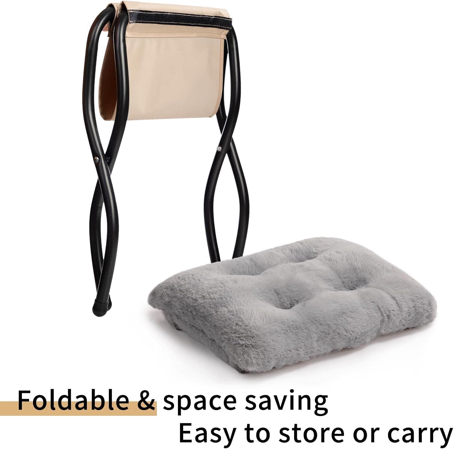 Foldable & space saving  
Easy to store or carry