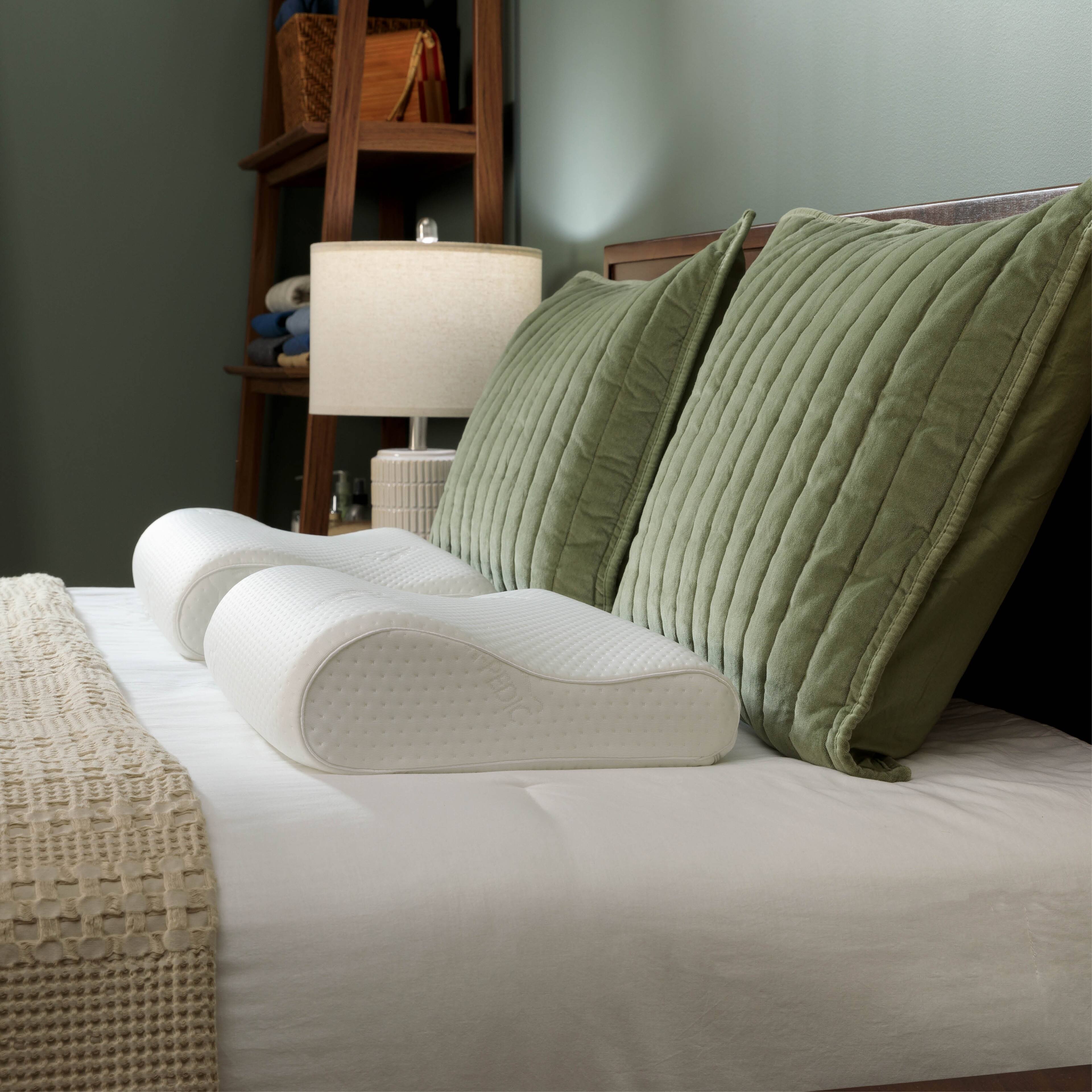 Alt View 6. Tempur-Pedic - Tempur-Pedic TEMPUR-Neck™ Pillow, Standard - Small Profile - White.