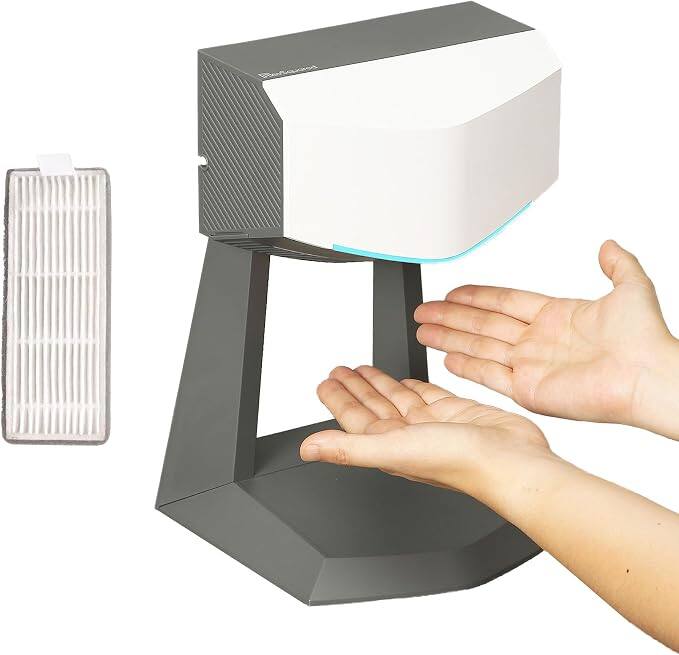 Front. RevSquared - REVSQUARED Hand Dryer for Home, Bathrooms Commercial Hand Dryer with Air Filter - white.