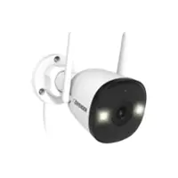 Defender - AI POWERED 4K Guard Pro Wi-Fi 6 Plug-in Power Security Camera - White - Front_Zoom