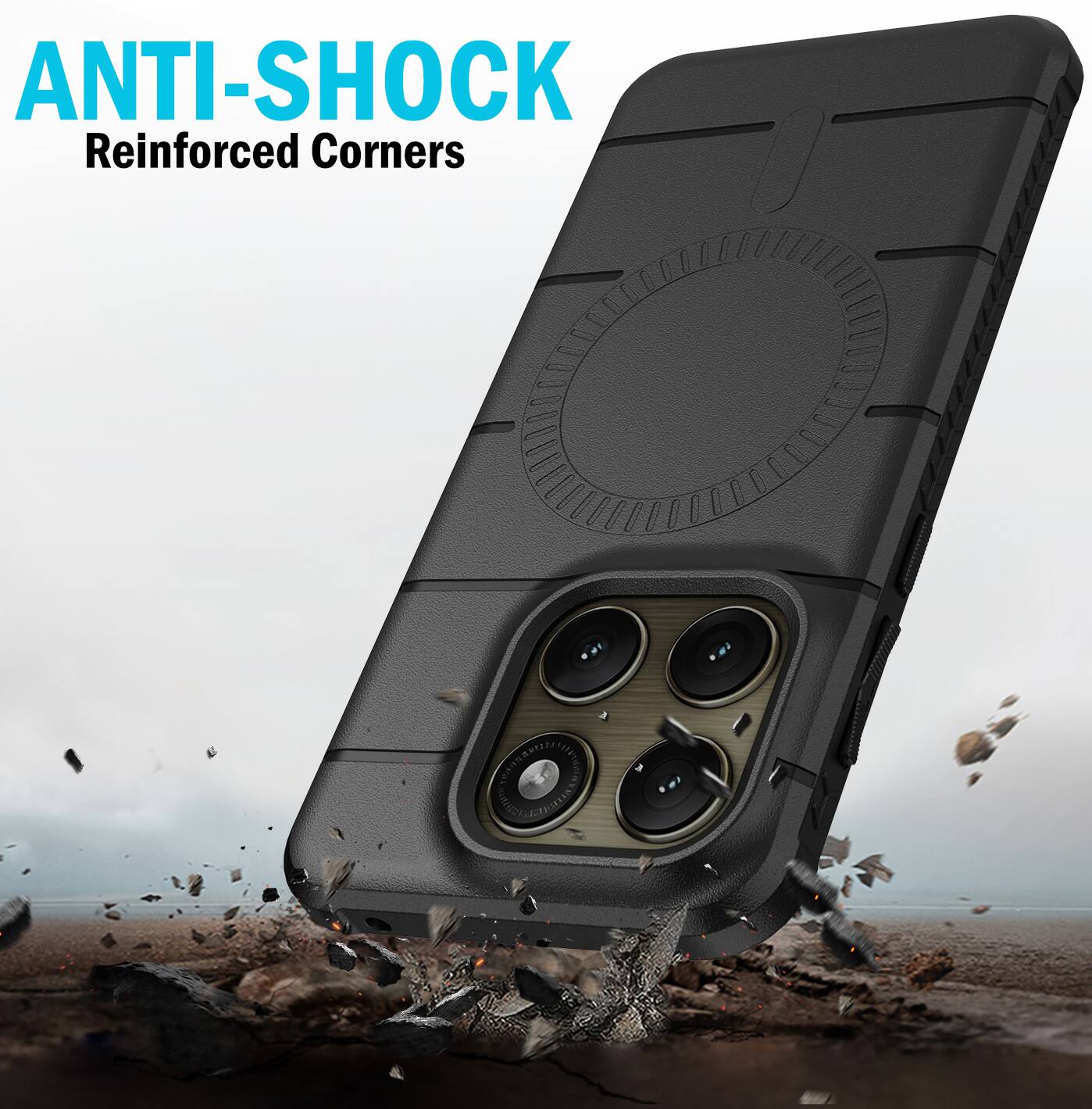 ANTI-SHOCK  
Reinforced Corners