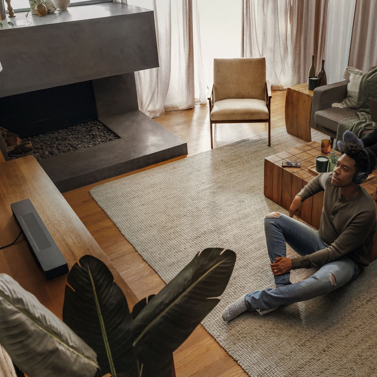 Alt View 16. Bose - Smart Soundbar with Dolby Atmos and Voice Control - Black.