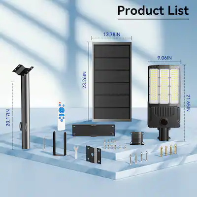 10,000W Commercial Solar Street Light – All-In-One 6500K Cool White – Solar Cellz Inc 10,000W Commercial Solar Street Light – All-In-One 6500K Cool White – Solar Cellz Inc