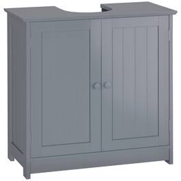 Under Sink Bathroom Cabinet w/ 2 Doors & Shelf, Pedestal Vanity